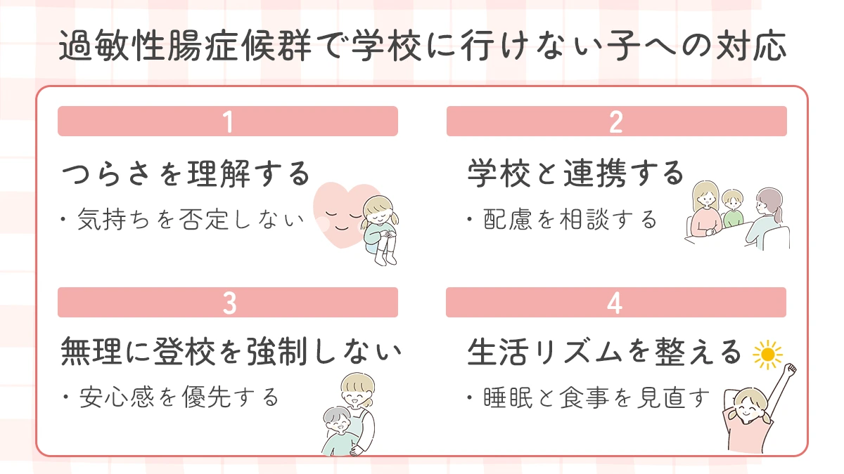 過敏性腸症候群で学校に行けない子への対応